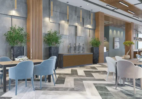 NAFTALAN ŞƏHƏRINDƏ OTEL LAYIHƏSININ RESTORANI