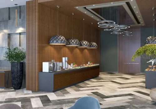 NAFTALAN ŞƏHƏRINDƏ OTEL LAYIHƏSININ RESTORANI