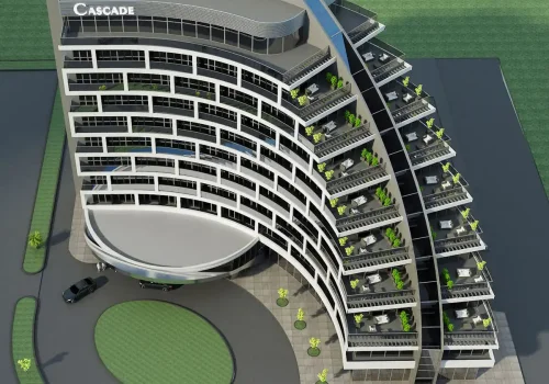 NOBEL PROSPEKTİNDƏ KASKAD OTEL LAYİHƏSİ