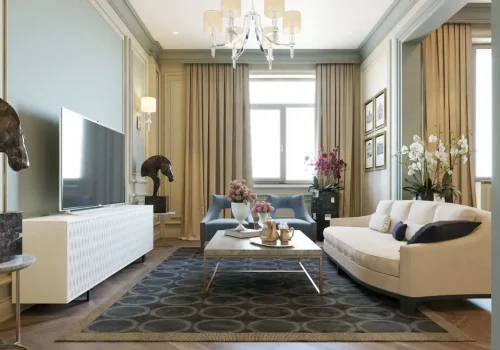 RENESANS YASAYIS KOMPLEKSINDE MENZIL INTERYER DIZAYN ISI (5 OTAQLI MENZIL)